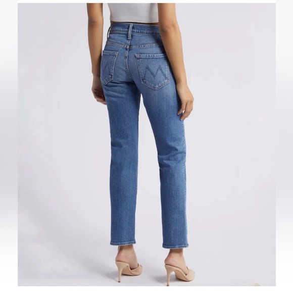 Mother The Mid Rise Hiker Hover Penny For Your Thoughts Button Fly Jeans Size 26 - Picture 2 of 10
